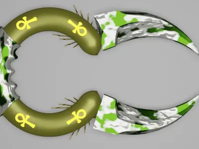 Scorpion venom claw 3D model