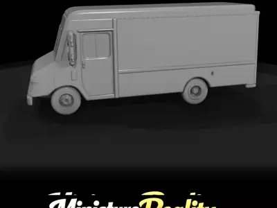 1-87 1995 Chevy P30 Delivery Van Print Ready STL 3D print model