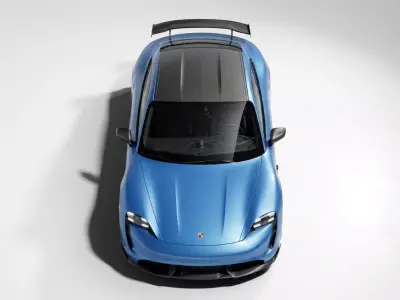 Porsche Taycan Turbo GT with Weissach Package Low-poly 3D model