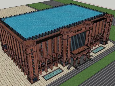 vacation spot-Resort-Fashion Leisure Hotel-0227 3D model