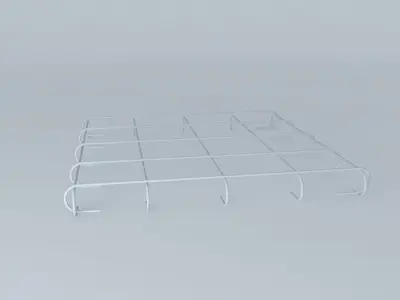 footer metal grid Free 3D model