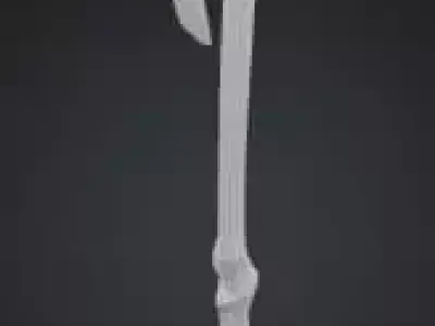 Survival Axe Low Poly Game Asset Low-poly 3D model