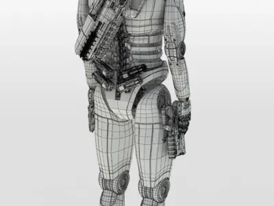 Sci-Fi Robot 3D model get