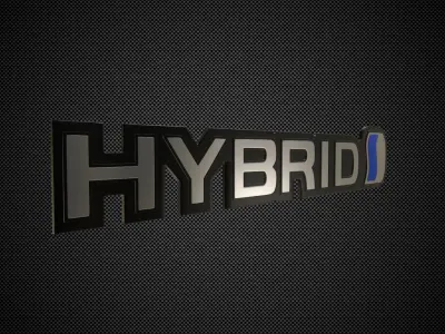 hybrid logo 3D model by 3dlogoman