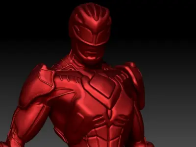 Power Ranger Red Ranger 250mm 3d print Free 3D print model
