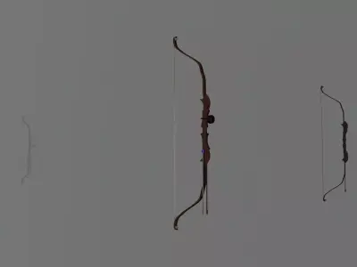Wooden Bow 3D model purchase