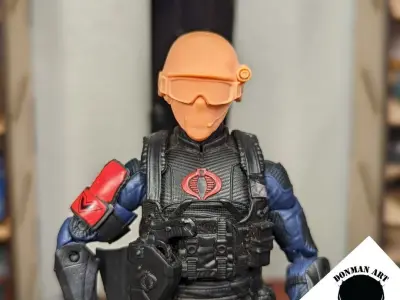 Tactical Commando Head for 6 inch action figures 3D print model