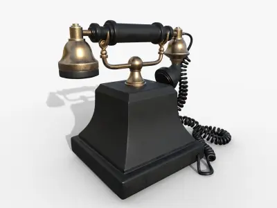 Old Telephone 3D model