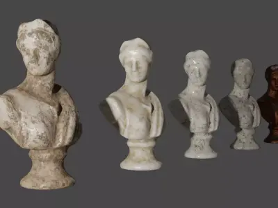 Bust Statuette 3D model 3D model