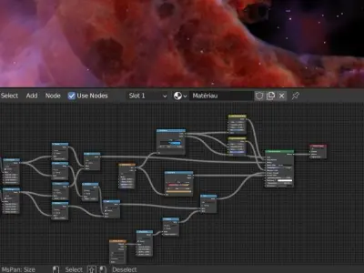 nebula galaxy Free 3D model