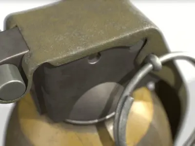 American Frag hand grenade M26 3D model