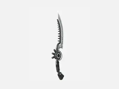 SciFi Dagger A09 Black Camo - Sci Fi Weapon Design Low-poly 3D model