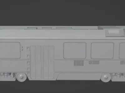 Septa Trolley    High Detail Low-poly 3D model