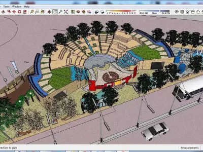Sketchup Landscape Park E5 Free 3D model