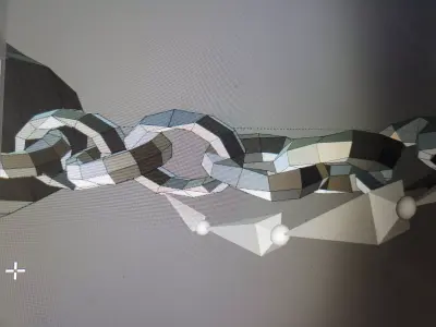 Full Rig Flail Low-poly 3D model