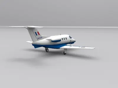 embraer phenom 100 Low-poly 3D model