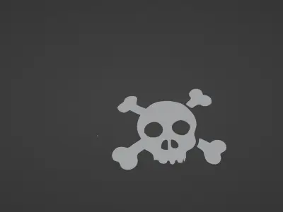 PRIATES SKULL FLAG ARMA 3D model