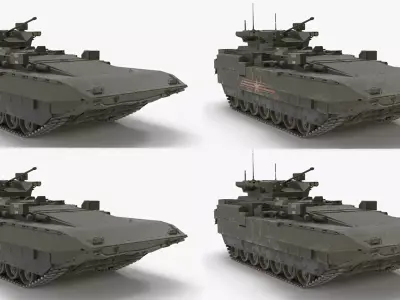 T-15 Armata Green Collection 3D Model Pack