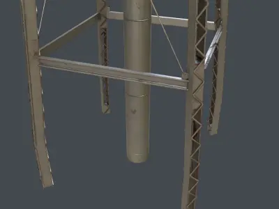 Classic Water Tower 3D model