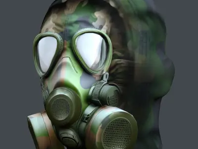 Helmet 3d model military combat Military Low-poly  Low-poly 3D model shop