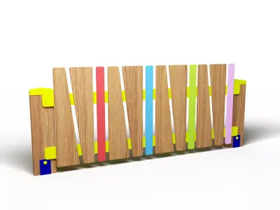 Playground decorative fence  3D model