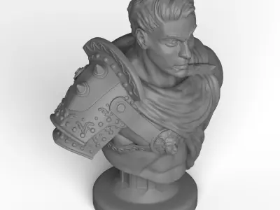 Print Ready Male Warrior Statue 3D print model purchase