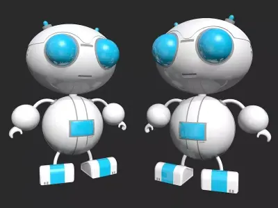 Futuristic Robot 3D model purchase