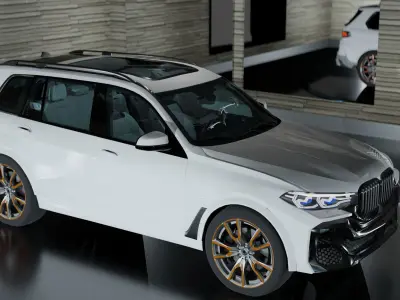 Realistic Car Unreal Engine Game Ready 3D model