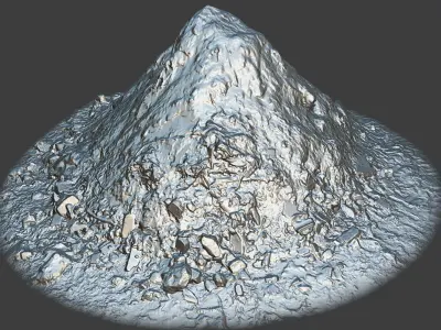 Garbage Pile Low-poly 3D model purchase