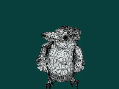 Kookaburra BIrd 3D model
