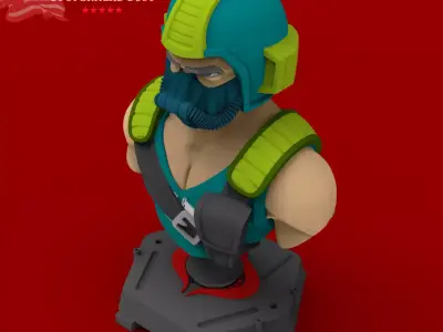 GI JOE Charaters CooperHead Bust 3D print model