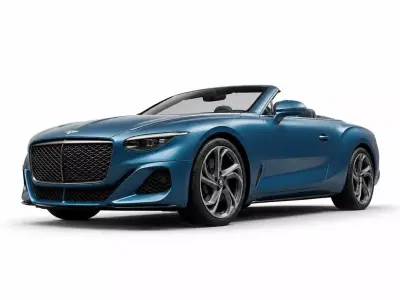 Bentley Mulliner Batur Convertible Highly Detailed  3D model