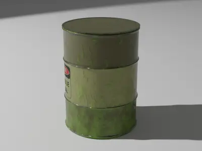 Metal barrel 3D model purchase