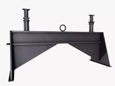 Industrial Jack Stand Low-poly 3D model