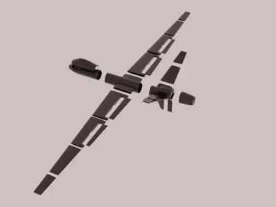 MQ 9 Reaper UAV model for 3d printing Free 3D print model