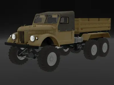 jeep 3d model for unity  Low-poly 3D model