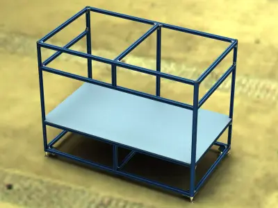 Aluminum Machine Structure - Large Size 3D model