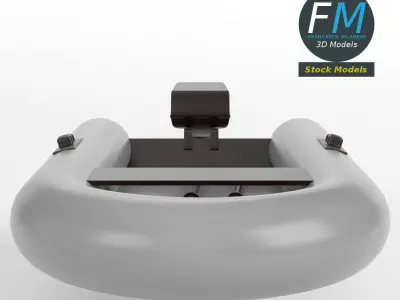Inflatable boat base mesh 3D model