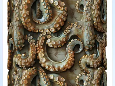 Octopus Seamless Texture Texture by zames1992