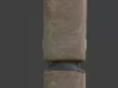Ancient Egyptian Stone Locking Mechanism 3D Prop Analysis Low-poly 3D model