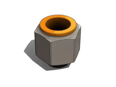 Conexao para Tubos SMC KQ2H16 G03N Tube Connection 3D model