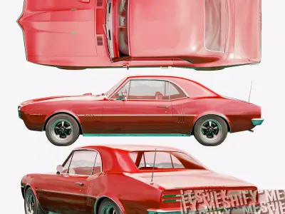 1967 Classic Muscle Car 3D model
