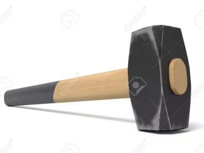 sledge hammer Low-poly 3D model shop