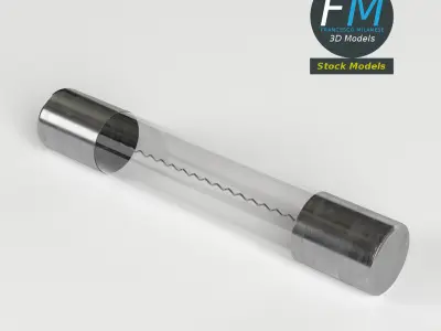 Electronic axial fuse 3D model