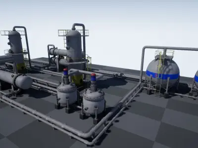 Industrial Vessels PBR PACK Low-poly 3D model