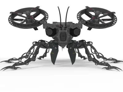 Robot wasp 3D model purchase