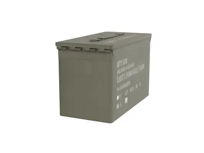 Army Ammo box tin 3D model