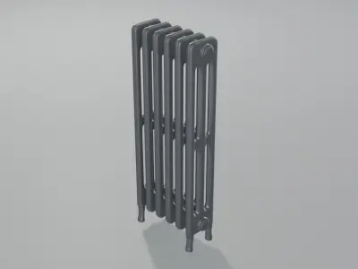 Classic Cast Iron Radiator 3C6 3D model