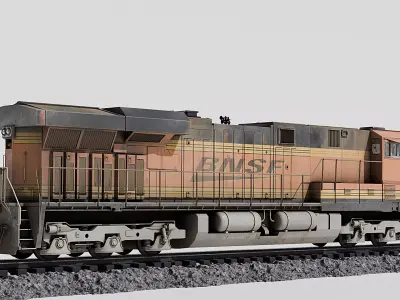 BNSF GE ES44AC Locomotive  3D model