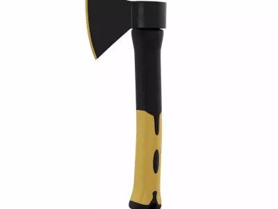 Fiber Handle Axes 3D model